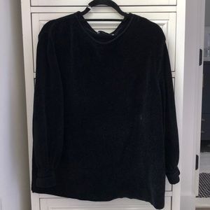 Zara Black Velvet Effect Sweater
